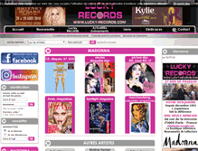 Tablet Screenshot of lucky-records.com